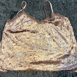 forever 21 pink velvet crop top. size 0X